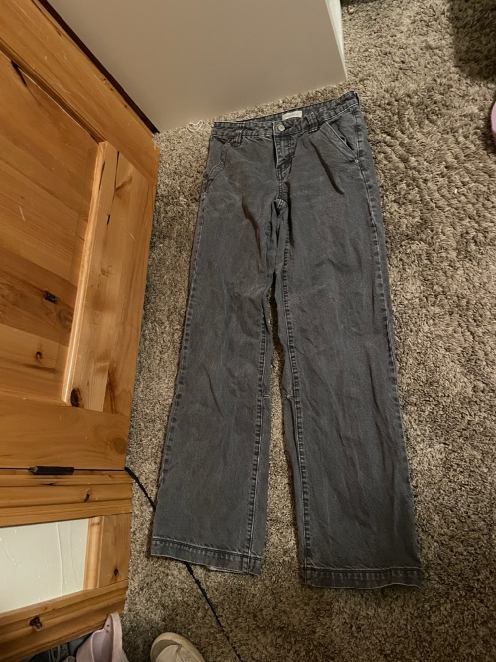 PacSun Wide Leg Flare Jeans in Washed Black (fairly new only wore a few times)